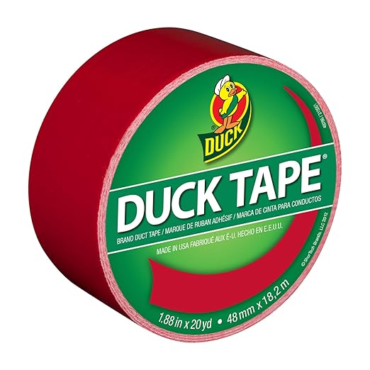 Duck Tape 1265014 1.88" x 20 yd Cha Cherry Tape, Single Roll, Multicolor