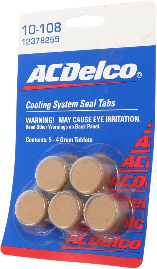 ACDelco GM Original Equipment 10-108 (12378255) Cooling System Sealing Tabs - 4 g (Pack of 5)