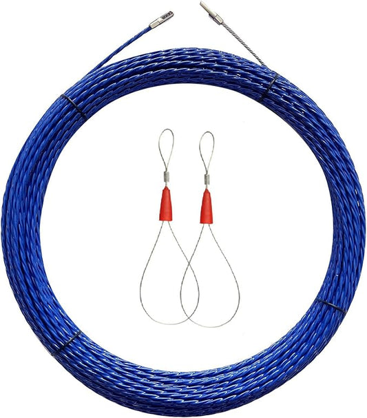 20M Wire Puller Cable Pulling Rod Fish Cable Fastener Wire Puller Blue