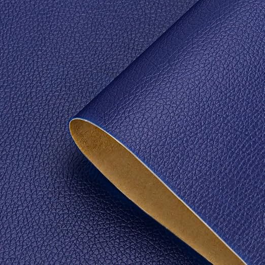 Self Adhesive Leather Repair Patch, 12 x 54 inch Vinyl Leather Repair Patches Kit for Furnitures, Car Seats, Couches, Sofas, Chairs, (Royal Blue)