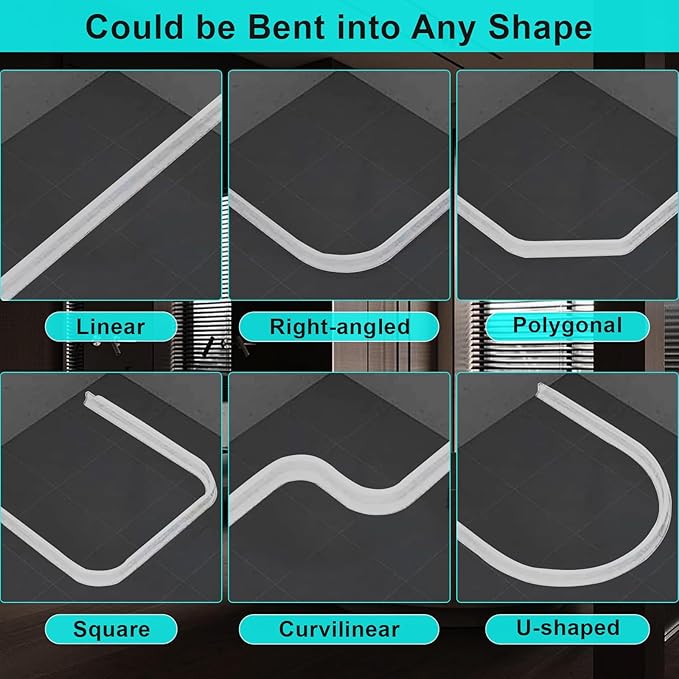 3ft/5ft/6ft/8ft/10ft Collapsible Shower Threshold Water Dam Water Barrier for Shower and Water Stopper Keeps Water Inside Water Threshold for Wet and Dry Separation (6ft, Clear)