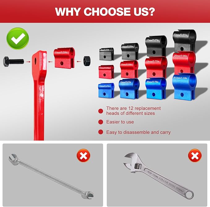 Door Hinge Adjustment Tool Set - 12 In 1 Precise Hinge Gap Adjustment Wrench for Residential and Commercial Doors Reinforced Steel Design Door Hinge Tool for Door Alignment Repair and Installation