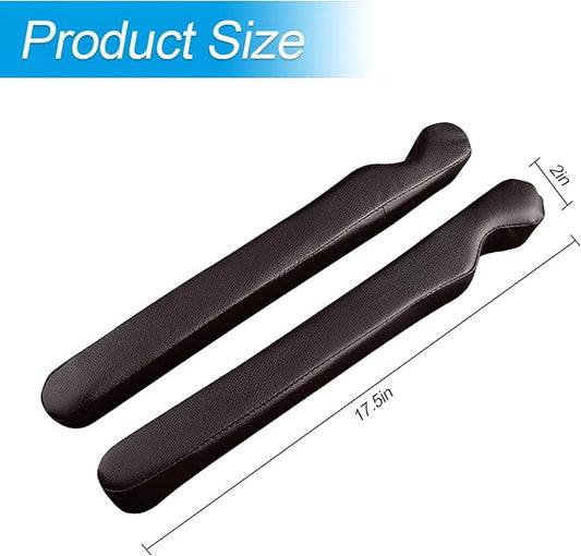 Mandark Car Seat Gap Filler, 2PCS Leather Vehicle Gap Stopper to Fill Between Seat and Console, Automotive Crevice Plug Blocker Accessories from Dropping, Universal for SUV, Sedan, Truck (Coffee)