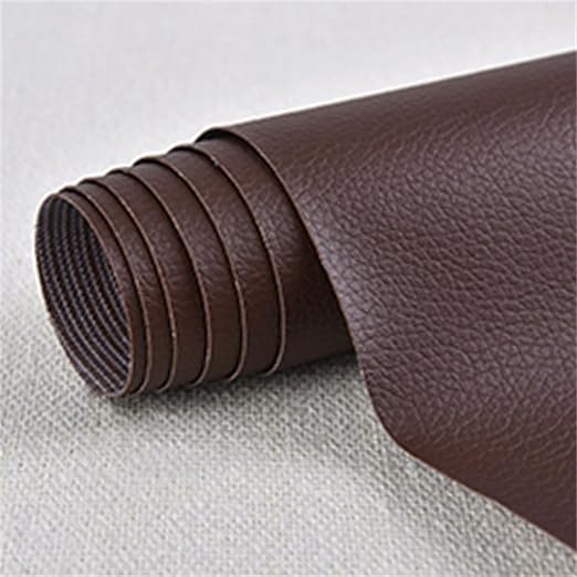 Large Leather Repair Patch for Couches 10 x 20 cm Leather Repair Tape Self,Repair Patch Self Adhesive Waterproof for Couches, Furniture, Kitchen Cabinets, Car Seats Dark Brown