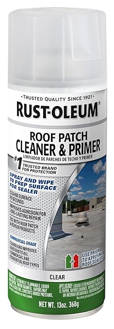 Rust-Oleum Roof Patch Cleaner and Primer Spray, 13 oz, Clear