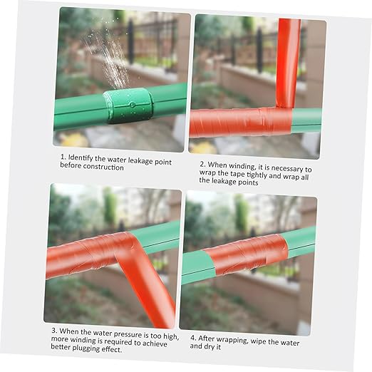 Cabilock 2pcs Waterproof Repair Tape 1 Sealant Tape for Leaks Duct Sealing Effect Flexibility for Multiple Materials