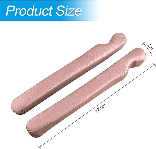 Mandark Car Seat Gap Filler, 2PCS Leather Vehicle Gap Stopper to Fill Between Seat and Console, Automotive Crevice Plug Blocker Accessories from Dropping, Universal for SUV, Sedan, Truck (Pink)