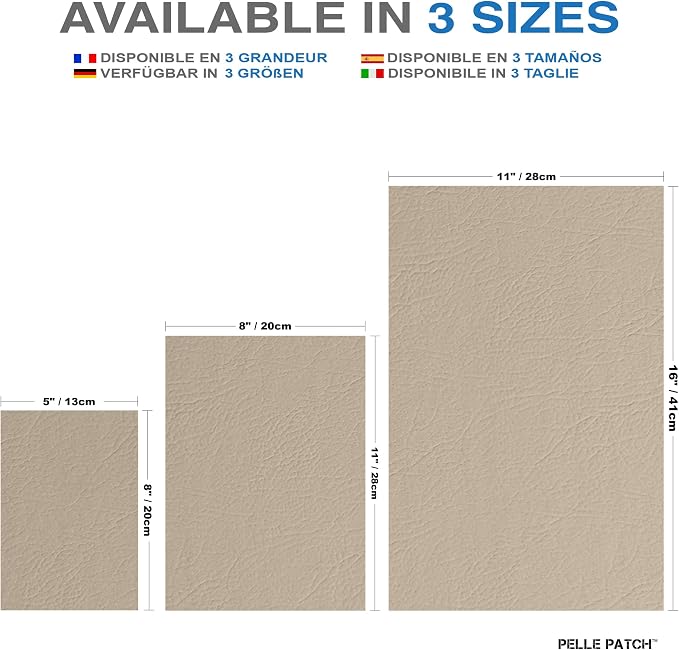 Couch Leather Repair - 25 Colors Available - Original 11x16 - Cream