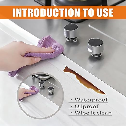 3 Pack White Caulk Tape, Bathroom Waterproof Accessories Caulking Tape,Self-Adhesive Sealing Tape for Kitchen Sink,Toilet, Bathtub Shower, Tub Floor Wall Edge Protector Strip, with Tool(1.5" x 10.5Ft)