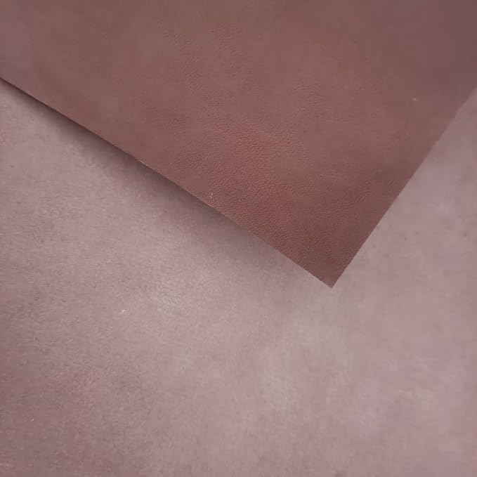 Full Grain Leather Sheet, 4-5mm Thick, Brown Leather, Vegetable Tanned Leather for Crafting, Tooling, Sheath Making (Brown 20 x 40 inches)