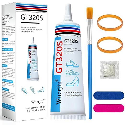 Shoe Glue Sole Repair, Shoe Glues Heavy Duty, Clear, Waterproof, High Strength, Dries in 3 Hrs| Strong Shoe Glue Repair Adhesive for Soles, Heels, Sneakers, Leather Shoes, Boots, Sandals