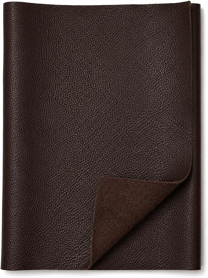 REED Leather HIDES - Cow Skins (10 Square Foot, Dark Brown) | Arts and Crafts