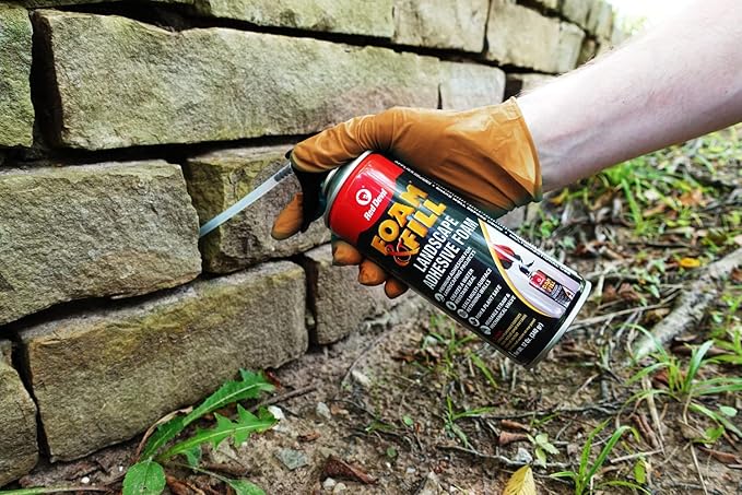 Red Devil 0916 Spray Foam & Fill Landscape Adhesive Foam, 12 oz. , Black