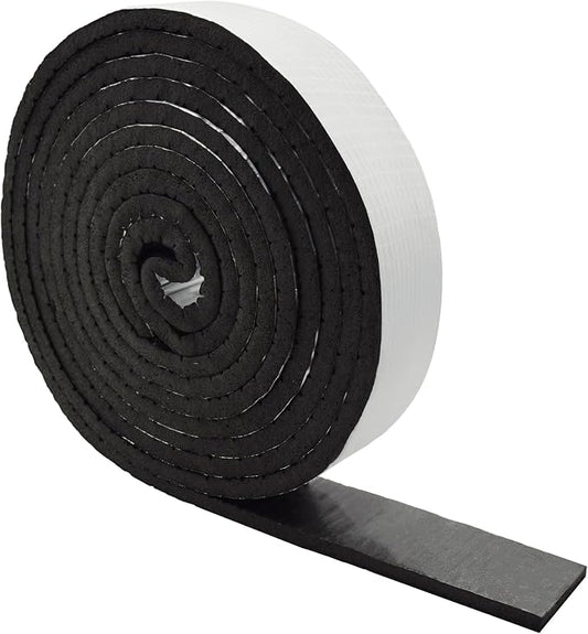 DOBTIM Foam Foil Pipe Insulation Wrap, Reflective Foil Insulation Tape Self Adhesive with High Resilience for Pipe Insulation Wrap 16 Ft Long x 2 Inch Wide x 3/8 Inch Thick