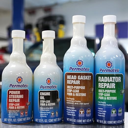 Permatex 30301 Radiator Repair - Stop Leak, 16 fl oz, Protecting Against Coolant Loss, Stopping Leaks and Seepage from Head Gaskets
