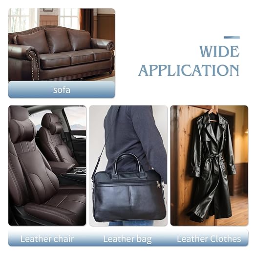 BSZHTECH Leather Repair Tape Self-Adhesive Leather Repair Patch for Couch Furniture Sofas Car Seats Advanced PU Vinyl Leather Repair Kit(Black, 23.6 X 79 inch)