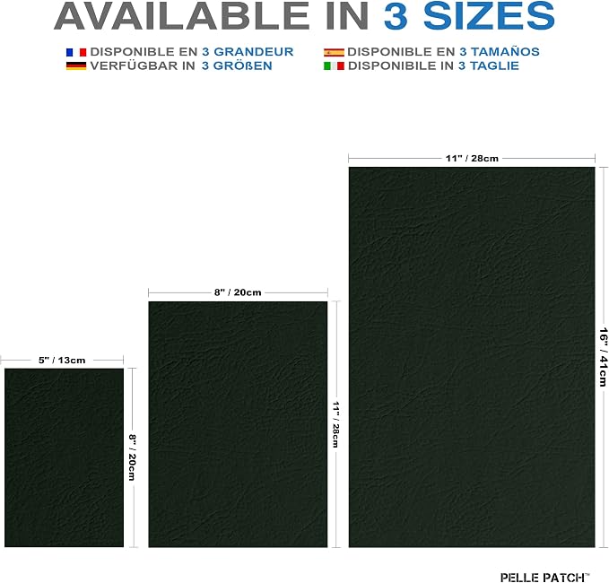 Seat Repair Tape - 25 Colors Available - Original 5x8 - Dark Green