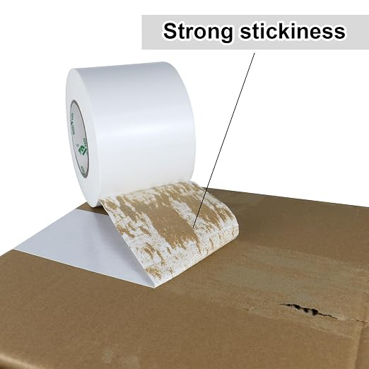 BOMEI PACK White Heavy Duty Duct Tape Strong Adhesive, 6 Inches x 50 Yds Duct Heavy Duty Waterproof All Weather Duct Tape No Residue Sealing for Indoor&Outdoor Repair, 9mil Thick