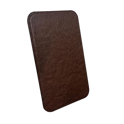 MastaPlasta Premium Leather Repair Patch - Mid-Brown 4" x 2.4" (10 x 6 cm). Your Instant Stick-On Upholstery-Quality Leather Repair Kit for Couches, Car Interiors, Bags & DIY