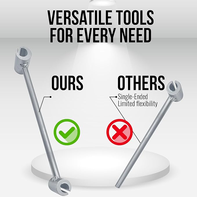 Door Hinge Gap Adjustment Wrench Tool - Universal Door Hinges Bender Adjuster & Spanner for Residential Commercial Doors - Gap & Hinge Hole Adjusting Repair Tool (8mm - 25mm)