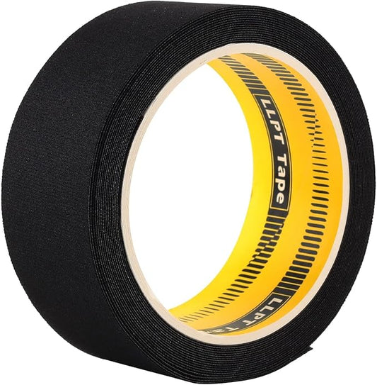 LLPT Wetsuit Repair Tape Iron On 1.6” x 16.5 Ft Seam Sealing Patch Waterproof for Neoprene Wetsuit Drysuit Fishing Suits Industrial Standard Carrier Material Color Black(IR1665)