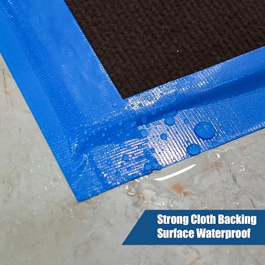 2 Rolls Blue Duct Tape, Heavy Duty Strong Industrial Colored Duct Tape 9mil x 2inch x 25yds Flexible, No Residue, Waterproof and Tear by Hand, Multi-Use for Indoor & Outdoor Repairs