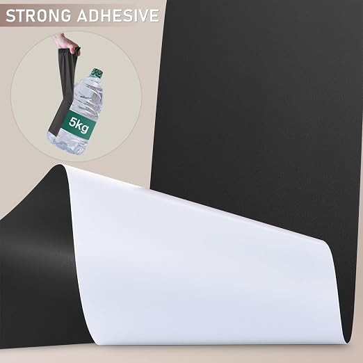 Self Adhesive Leather Repair Patch Kit, 4" x 63" Large Vinyl Leather Repair Tape for Furniture, Car Seat, Couch, Sofa, Chair Smooth Black