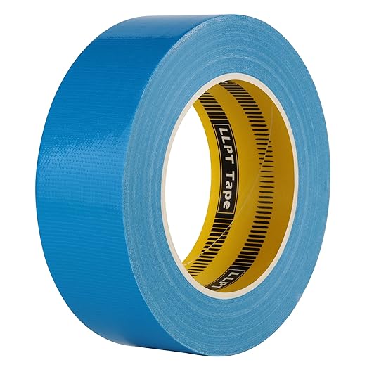 LLPT Duct Tape Premium Grade 1.6" x 108 Feet x 11 Mil Sky Blue | Wide Size, RoHS, Weather Resistant, Strong Hold, No Residue Hand Tearable for Home School Color Coding Marking DIY Crafts