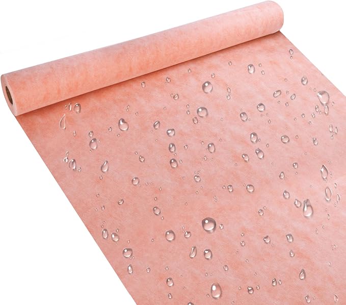Waterproof Membrane for Shower,3.3ft x 33ft Waterproofing Membrane Underlayment Band for Bathroom,Kitchen,Saunas and Wet Areas,Tile Wall Uncoupling Seam Tape for Steam Room,108 Sq Ft,23.6 Mils Thick