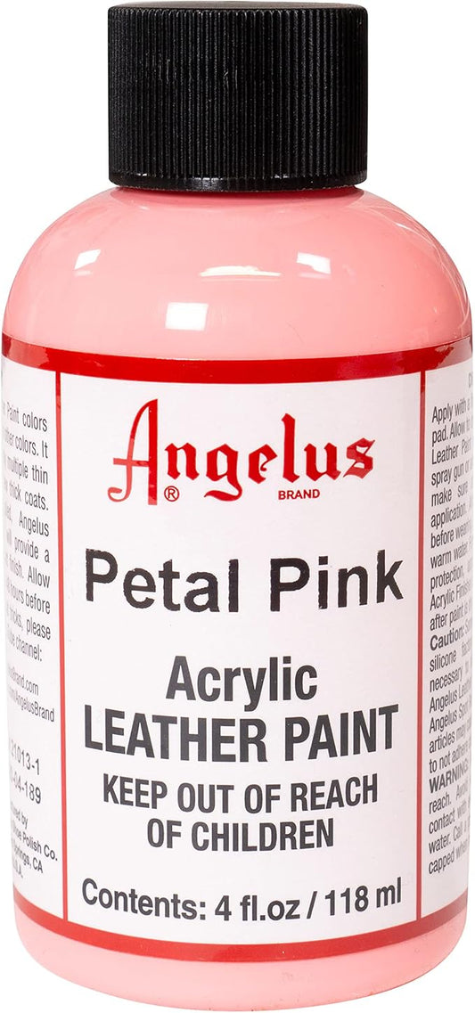 Angelus Acrylic Leather Paint, 4 Fl Oz (Pack of 1), Petal Pink
