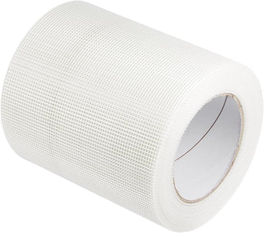 uxcell Drywall Joint Tape Self-Adhesive Fiberglass 6-inch x 98-feet Repair Patch Wall Hole Crack Mesh Size 2mm
