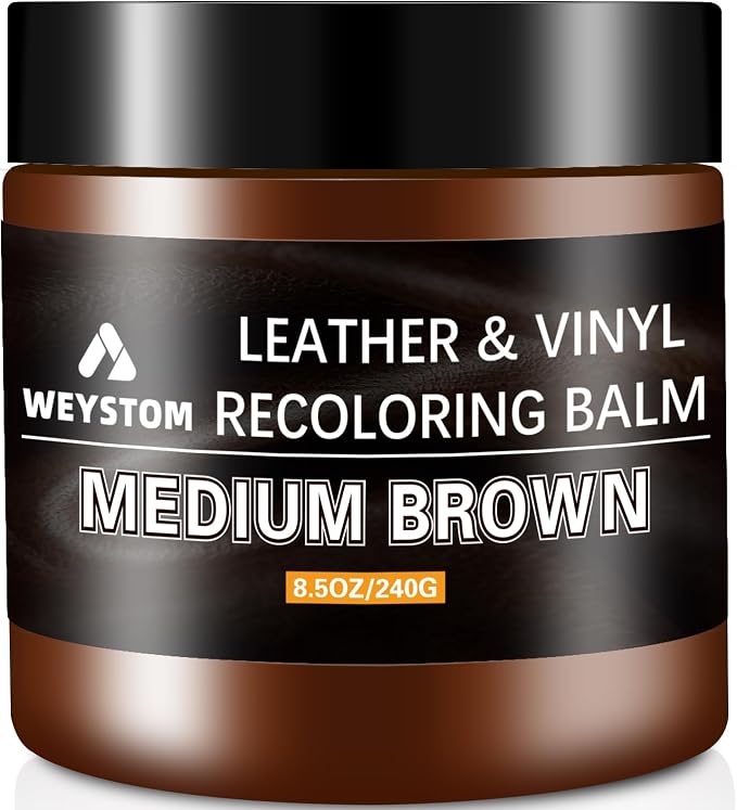 Leather Recoloring Balm, Color Restorer Conditioner, Leather Dye for Furniture, Couch Paint and Repair, Scratch Remover, Leather Color for Couches, Leather Repair Kits