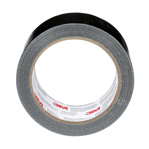 3M Multi-Use Colored Duct Tape, Black, 3920-BK, 1.88 Inches by 20 Yards, 1 Roll (Pack of 2)