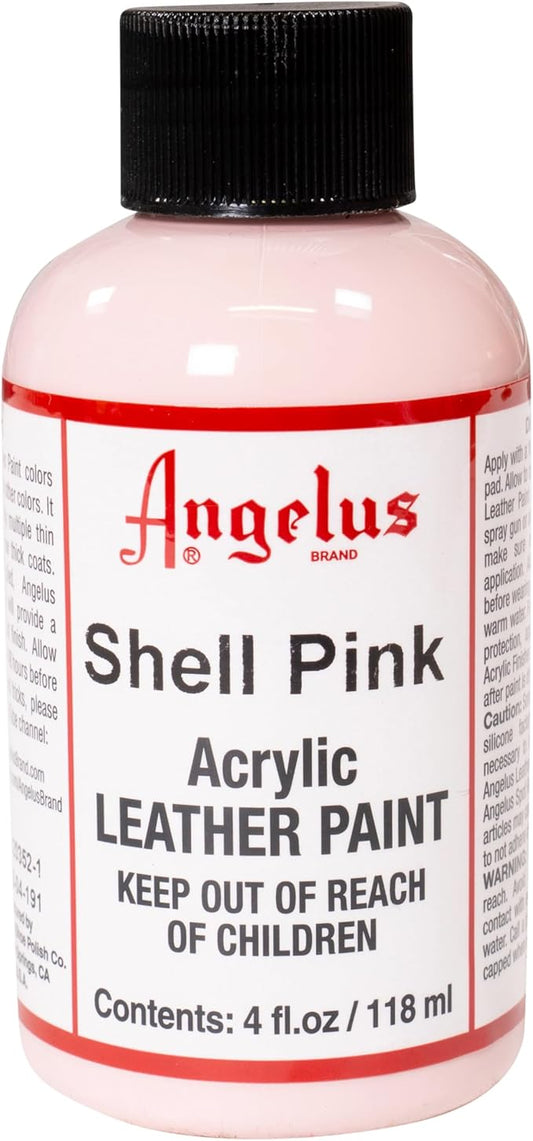 Angelus Acrylic Leather Paint, 4 oz., Shell Pink