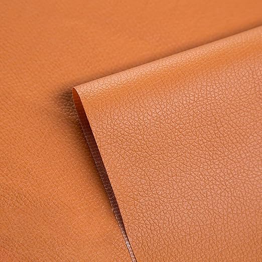 Self Adhesive Leather Repair Patch Dark Khaki Faux Leather Fabric 19.7 x 54 Inch Leather Repair Tape Kit for Upholstery, Furniture, Couch, Sofa, Car Seats, Chairs