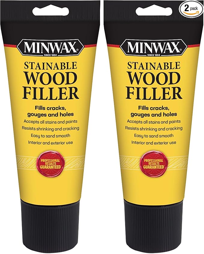 Minwax Stainable Wood Filler, 6 oz, 42852000 (Pack of 2)