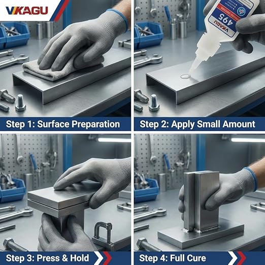 495 Super Glue Instant Adhesive Clear 20g Suitable for Metal Rubber and Plastic 2 Pack