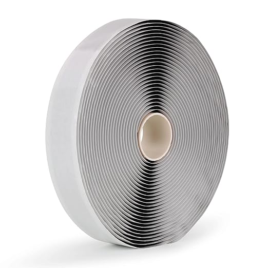 LLPT Butyl Tape Black 1 Inch x 33Ft Tight Seal for Leak Proof EPDM RV Repair Window Glass Boat Sealing Roof Pipe Patching(BST233)