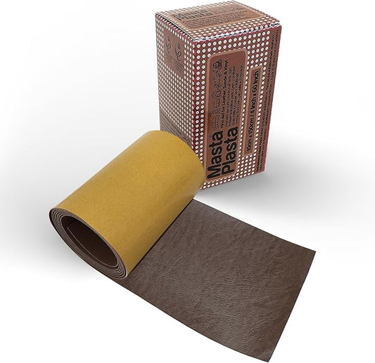 MASTAPLASTA Original Leather Repair Tape - Mid-Brown 60" x 4" (150x10cm). Upholstery-Quality. Quick and Easy Leather Repair Patch Self Adhesive for Couch, Leather Patches for Car Seats