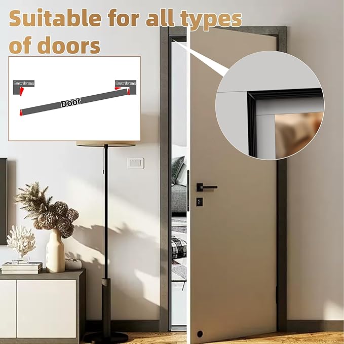 KNEELISA 118” Wedge-Shape Foam Window Weather Stripping Door Seal Strip,Soundproofing Frame Insulation Tape for Exterior Front Door,Noise Cancelling Window Inserts,Door Gap Filler Light Blocker,Black