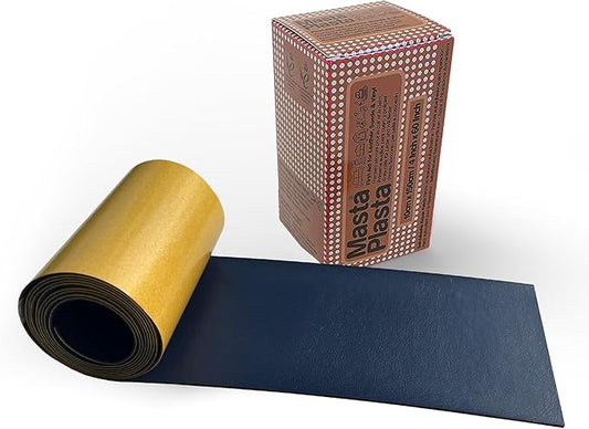 MASTAPLASTA Original Self-Adhesive Leather Repair Tape - Navy 60" x 4" (150 x 10 cm). The Instant Upholstery-Quality Leather Repair Kit for Sofas, Car Seats, Bags, Vinyl & DIY