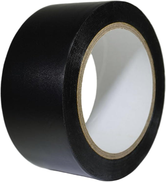 GGR SUPPLIES T.R.U. CVT-536 Black Vinyl Pinstriping Dance Floor Tape: 2 in. Wide x 36 yds. Several Colors