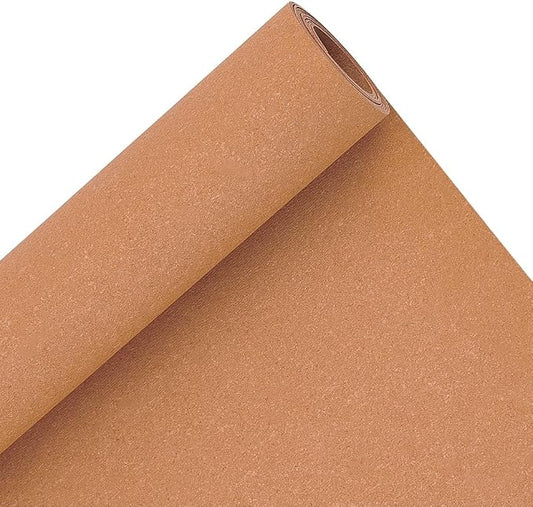 BENECREAT 59x15.7inch Leather Stiffener Roll, Sandy Brown Bag Stiffener, PVC Leather Roll for Leather Bag Liner, Craft DIY, 0.6mm Thick