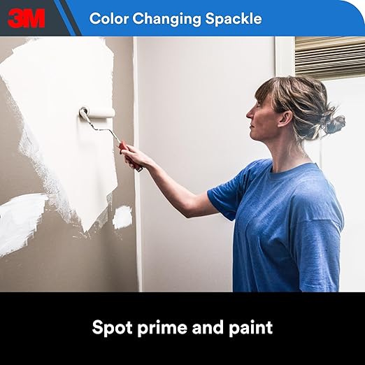 3M High Strength Color Changing Spackling Compound, 32 oz Tub, 2 Pack – Blue-to-White Drying Formula, Fast-Drying, No Shrink, Primer-Enhanced, Multi-Surface Wall Repair for Interior and Exterior