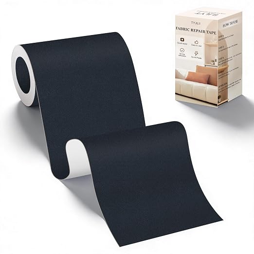 Velvet Repair Tape,4x71 Inch Self-Adhesive Couch Patch Repair Fabric Patch for Furniture,Sofas,Cushion,Chairs,Bags,Suede Goods(Dark Blue)