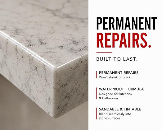 Instant Install 29 Permanent Repair of Every Color & Type of Stone & Tile - Now Available with Tints & Tools as II29 Complete 4oz or 20oz Kits - Chips & Cracks - Rebonds & Rebuilds - Dry in 29 Minutes