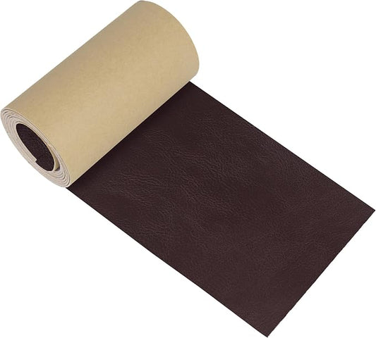 NPBAG Leather Repair Patch Kit 4 x 50 Inches, Self-Adhesive Leather Tape Upholstery Vinyl Sticker for Couches, Sofa, Furniture, Car Seats, Bags, Jackets (Crazy Horse)