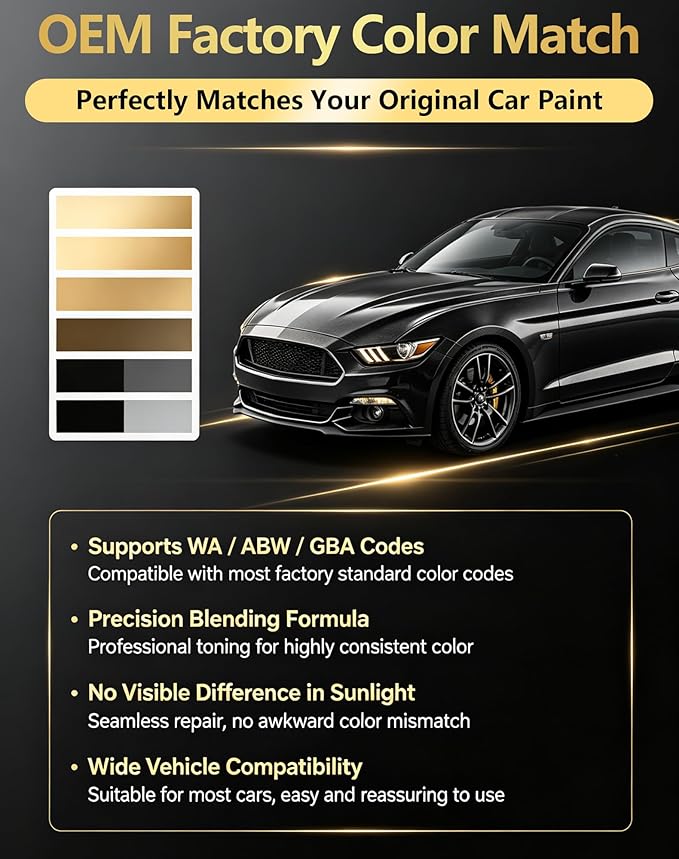 Classic Silver Metallic(1F7) Touch Up Paint Pen for Toyota with A/B Wax-PPOHY OEM Exact Match,Complete Scratch Repair Kit,Quick Dry 2-In-1 Tip / Brush,Anti-Rust Waterproof Paint for Camry,Corolla,RAV4,Highlander