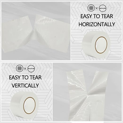 SWRT 9 Mil 5-Pack White Heavy Duty Duct Tape Strong Adhesive, 2 in x 30 YD (Total 150YD) Duct Heavy Duty Waterproof All Weather White Duct Tape No Residue Sealing & Patching for Indoor&Outdoor Repair