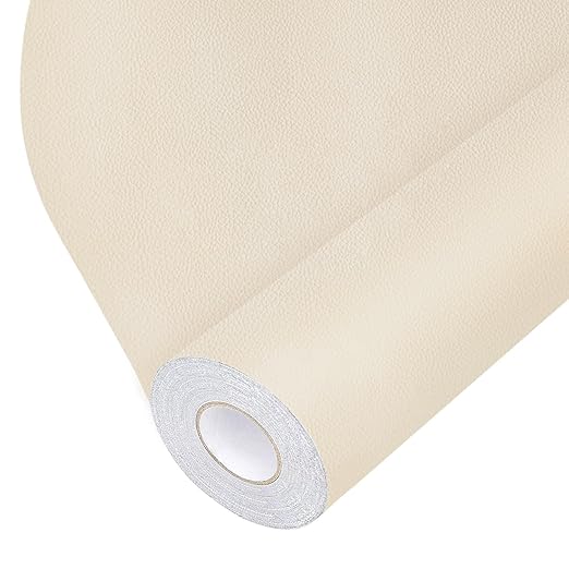 BSZHTECH Leather Repair Tape, Self-Adhesive Leather Repair Patch for Couch Furniture Sofas Car Seats, Advanced PU Vinyl Leather Repair Kit (Beige, 3.9X79 inch)